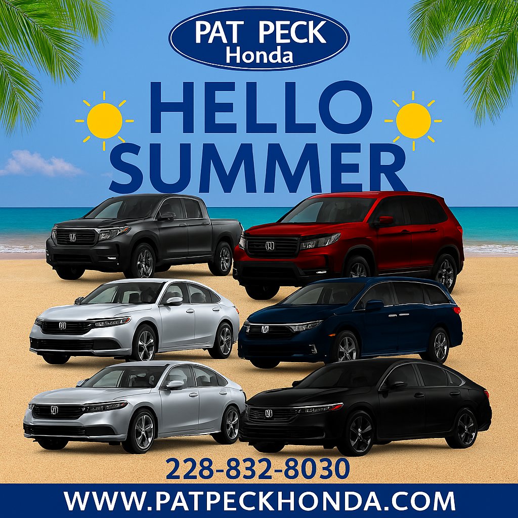 PatPeckHonda's tweet photo. 🌞😎HELLO MAY 🌸🚗New month. New adventures. New Honda.
Whether you’re hauling, road-tripping, commuting, or carpooling, Pat Peck Honda has the perfect Honda ready for you this May.
#HelloMay #PatPeckHonda #HondaLife #NewHonda https://t.co/miZqz2EPhC