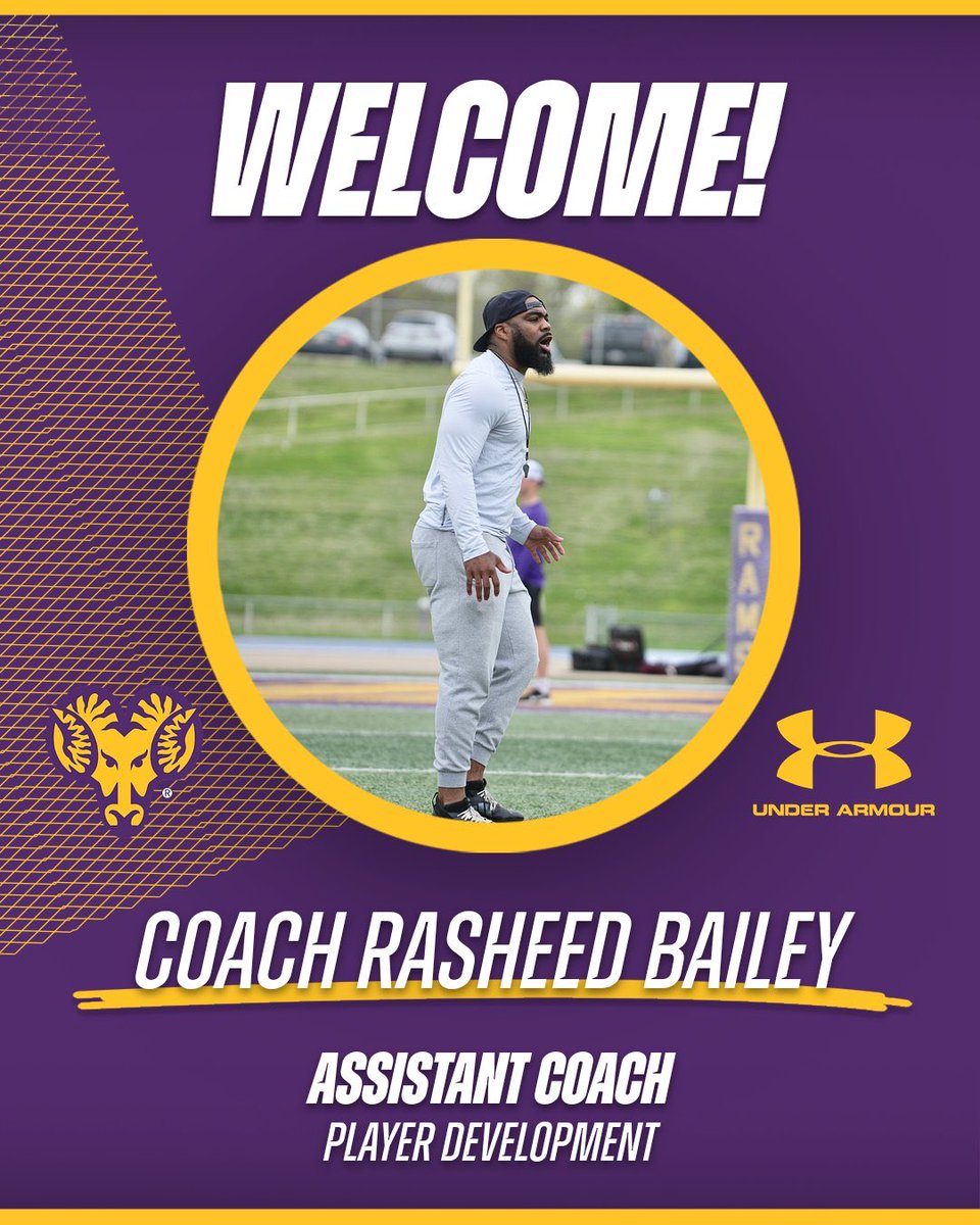 WCUGoldenRamsFB's tweet photo. Please join us in welcoming our Assistant Coach, @ShowTimeSheed to the family!

Excited to have his energy and experience apart of the program! #GoRams https://t.co/367E85if53
