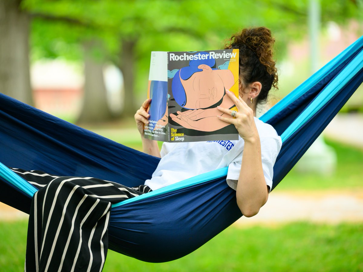 UofR's tweet photo. Don’t snooze on the latest issue of Rochester Review magazine—now in mailboxes and online!

Check it out online: https://t.co/8ZbmWIc0I3 https://t.co/gKHnYxsuug