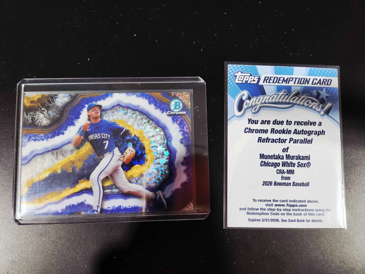 SwapTheCard's tweet photo. HUGE BREAK LAST NIGHT! Well mostly two huge back-to-back packs...More Highlights on the thread.

Bowman Megas Posting today at noon est. 

Thanks Everyone!

https://t.co/djujqzCEx6 https://t.co/Bk8tQSS41U