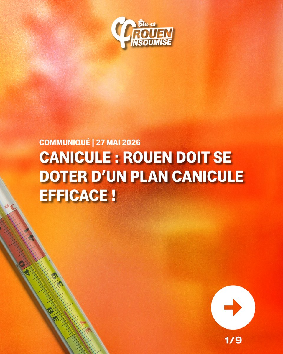 ElusLFIRouen's tweet photo. #Rouen doit se doter d'un plan canicule efficace ! https://t.co/3QCsUIi2mY