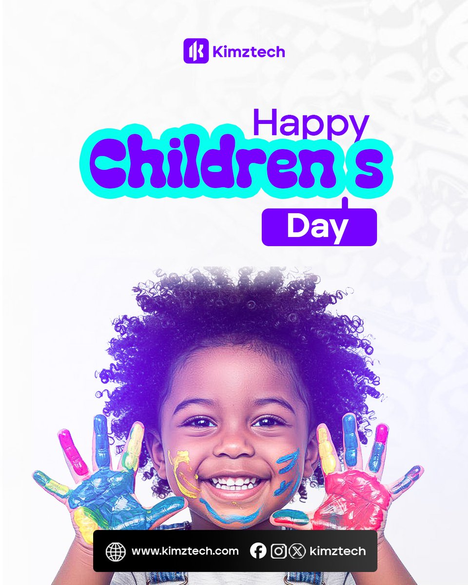 Joshua_kimztech's tweet photo. Every child deserves the chance to dream, learn, and grow.
The future isn’t far away — it’s already in our classrooms today.

Happy Children’s Day from KimzTech 💙

#ChildrensDay #KimzTech #FutureBuilders https://t.co/ZZ72nnys5g