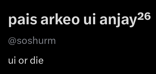 pais arkeo ui anjay²⁶ tweet media