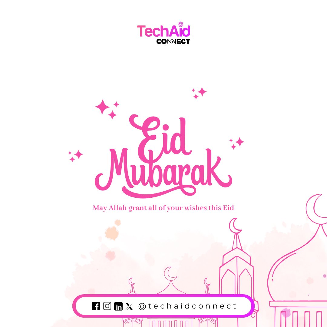 TechAidConnect's tweet photo. May your prayers be accepted, your sacrifices rewarded, and your days filled with peace, joy, and barakah.

Wishing you and your loved ones a joyful and blessed Eid-ul-Adha.

#Ileya2026 #EidAdha1447 #TechAidConnect https://t.co/V0Cm6LhlNo
