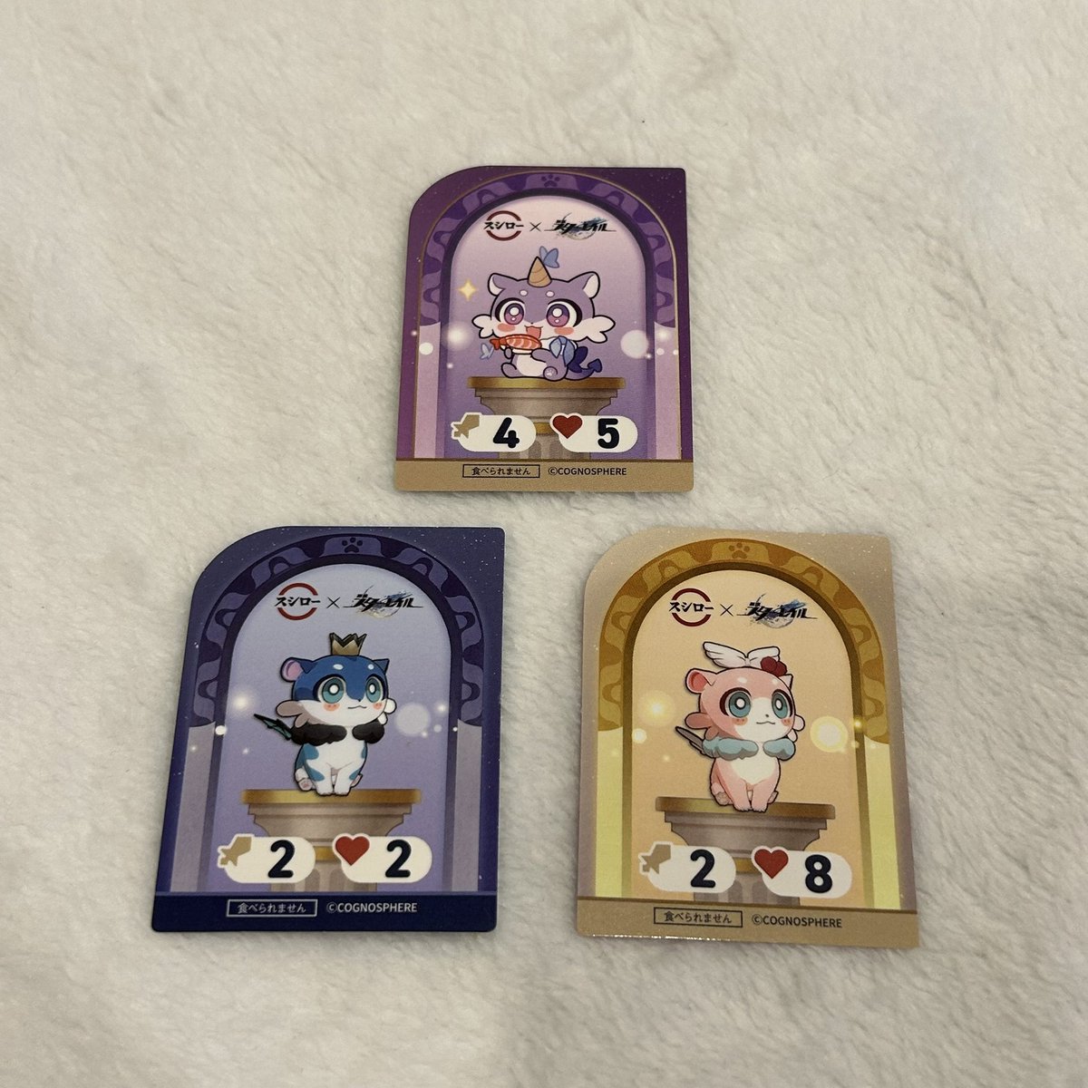 kl2kkh's tweet photo. 【交換】スシロー 崩壊スターレイル スタレ ピック

譲：キャストリス（シクレ）、ケリュドラ、ヒアンシー

求：ファイノン（シクレ）、モーディス
表裏キャラ一致のもの

郵送、秋葉原〜横浜手渡し可能。
検索からでもお気軽にお声掛けください。 https://t.co/exR0W4WZo8