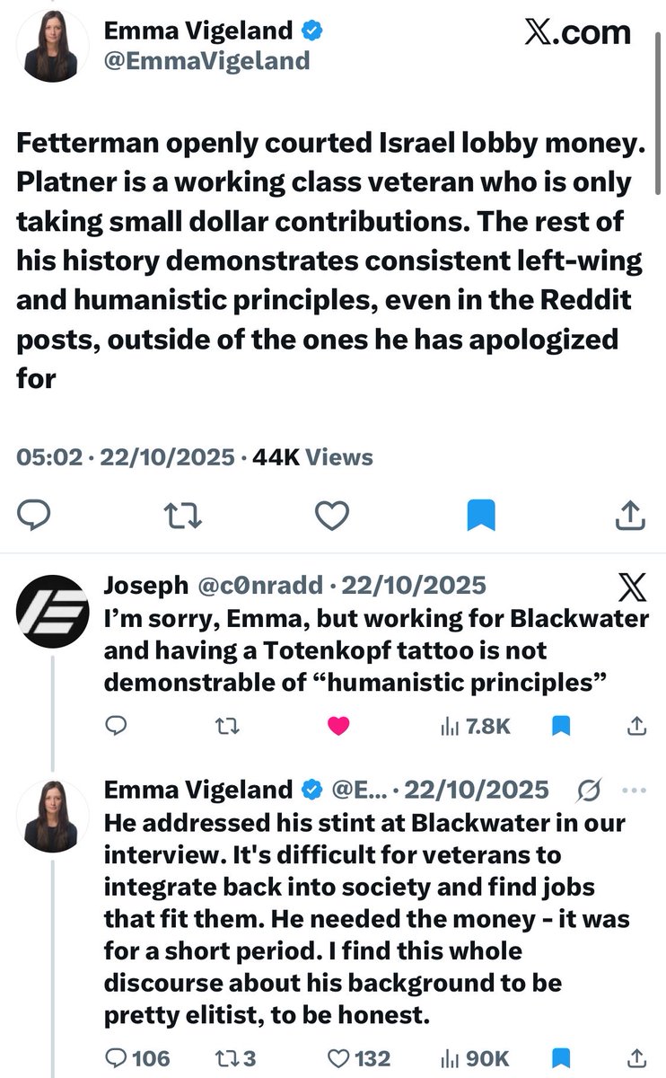 TheKavernacle's tweet photo. Majority Report's propaganda about Platner is so insane because it's just a mountain of lies https://t.co/kxDA06YWH6