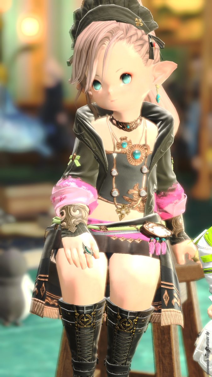ebimayone_FF14's tweet photo. ポニテ似合ってて可愛らしかったのでつい……📸📸
#AtelierFika_ff14 https://t.co/kmDQhae45G