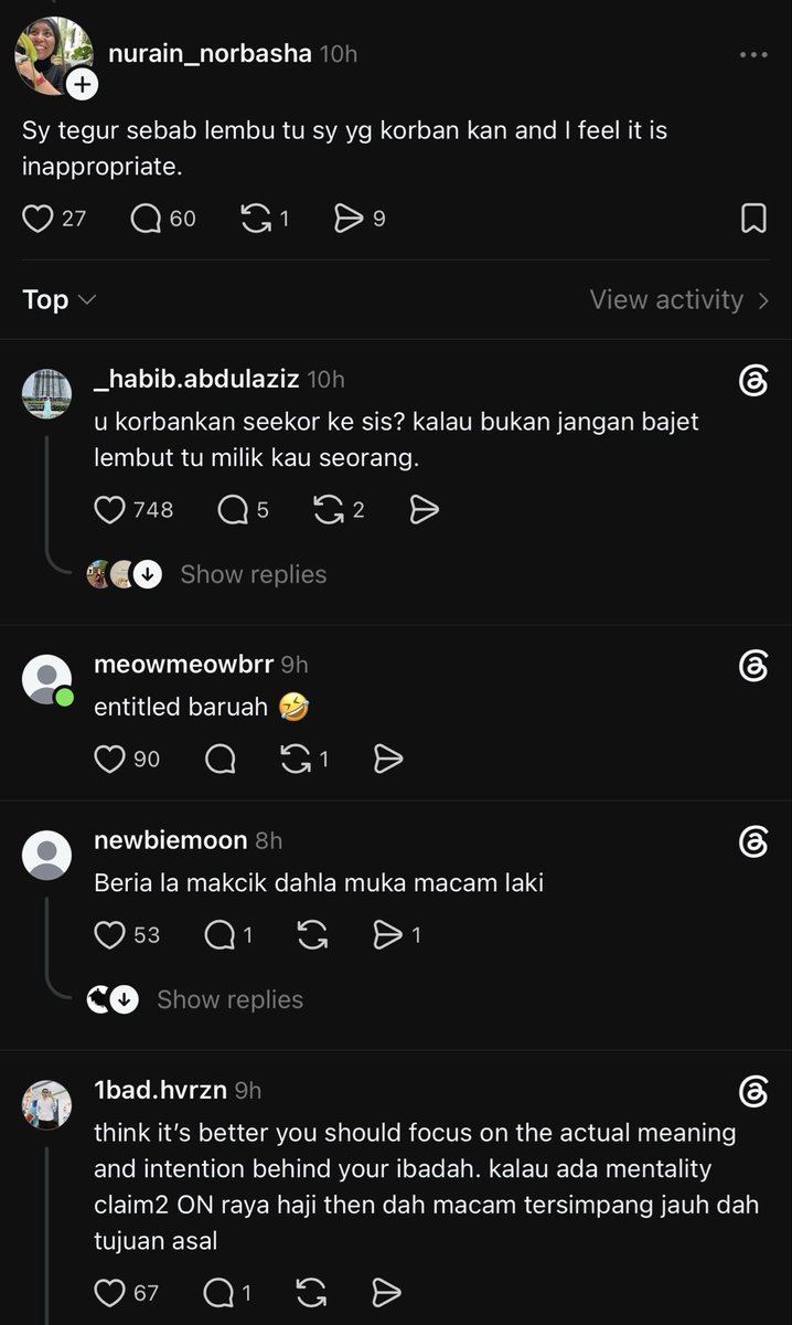 ekstensialsial's tweet photo. Hahahaha

Mak cik peminis entitled kena kitai. https://t.co/oBTfE6RfKs