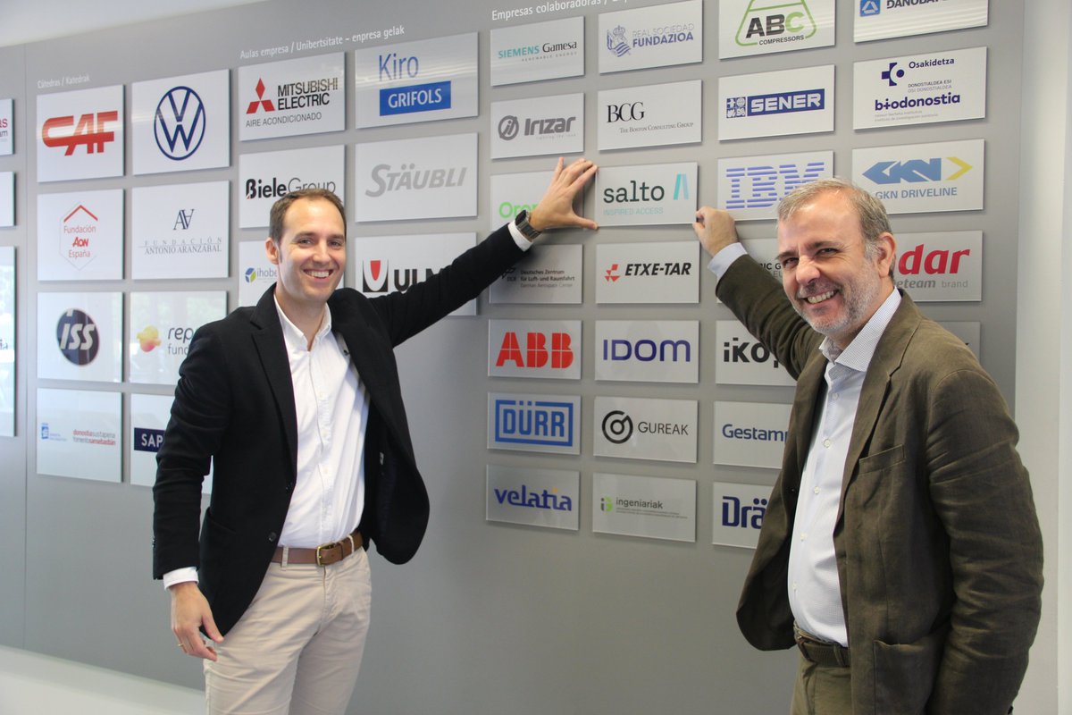 tecnun's tweet photo. Nuevo acuerdo de colaboración con @SaltoSystems. La empresa seguirá colaborando mediante seminarios, retos en asignaturas o visitas a sus instalaciones. Además, estudiantes de distintos grados de Ingeniería realizarán prácticas y proyectos finales: https://t.co/DTf79GXTkk https://t.co/PPMRvD2NfR