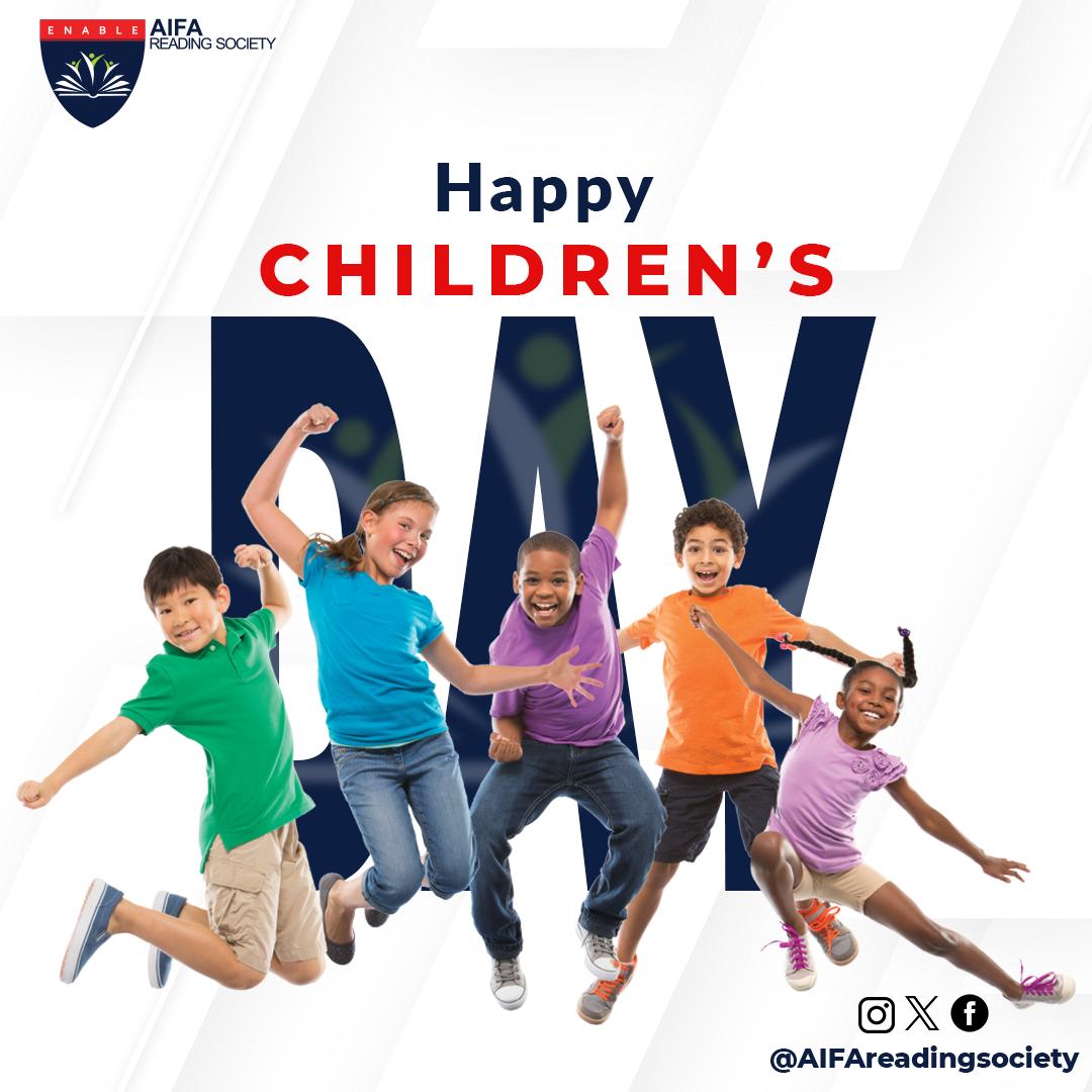 aifareading's tweet photo. Happy Children’s Day! 🎉

Today, we celebrate the bright minds and endless potential of every child. We are reminded that every child holds a story worth telling and a future worth investing in. https://t.co/c0rEiKUhlf