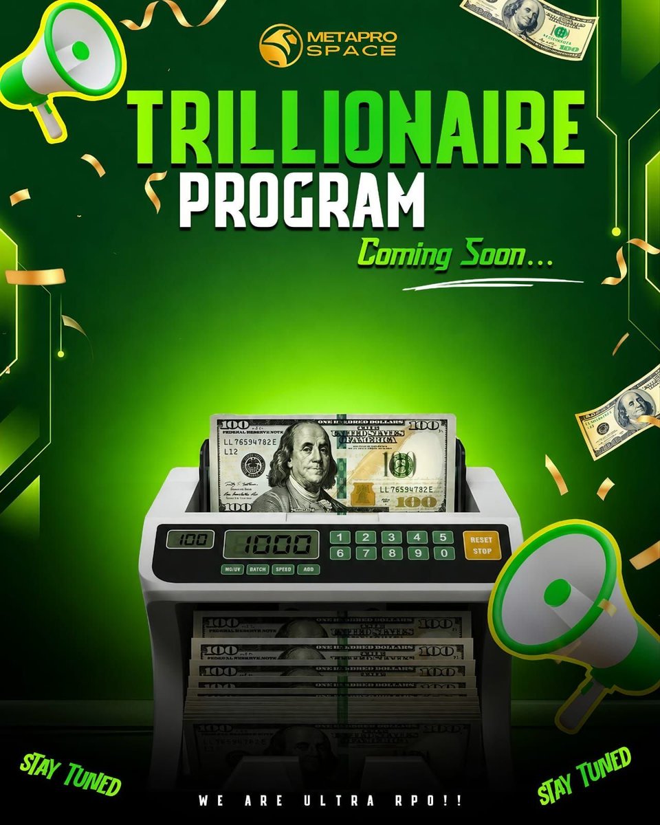 MPSFOUNDATION_1's tweet photo. ARE YOU READY?????????

#trillionaire #metaprospace #mpst #networkingbusiness #cryptonetworking #BusinessStrategy https://t.co/4zhGdCHexM