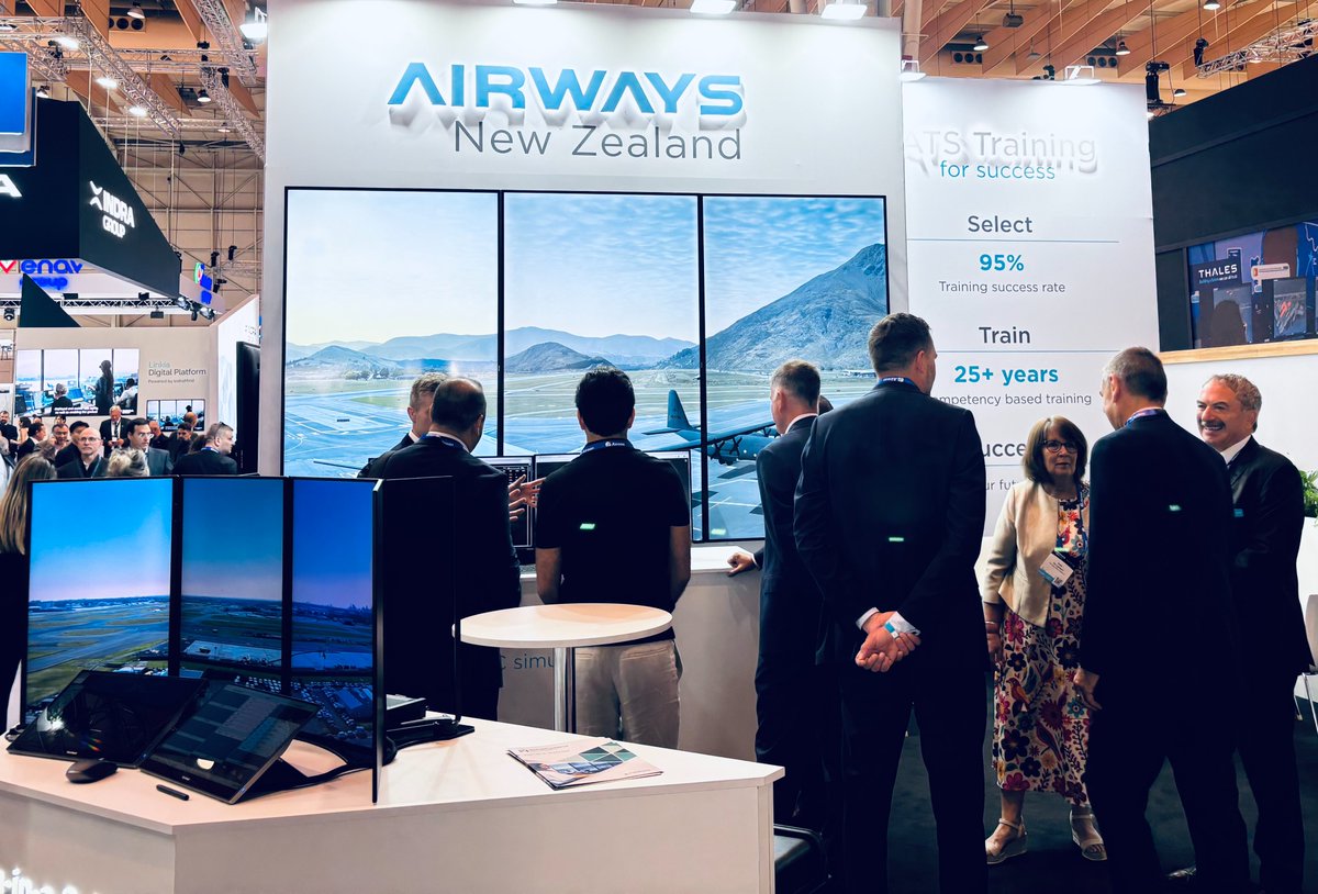 atcnetwork's tweet photo. Rethinking ATC training: Airways outlines connected training approach at Airspace World
https://t.co/tSDF08EubQ

Visit @AirwaysNZ at @AirspaceWorld at Stand H1-A40

#AirspaceWorld #AirspaceWorld2026 https://t.co/kGDXlwEY0e
