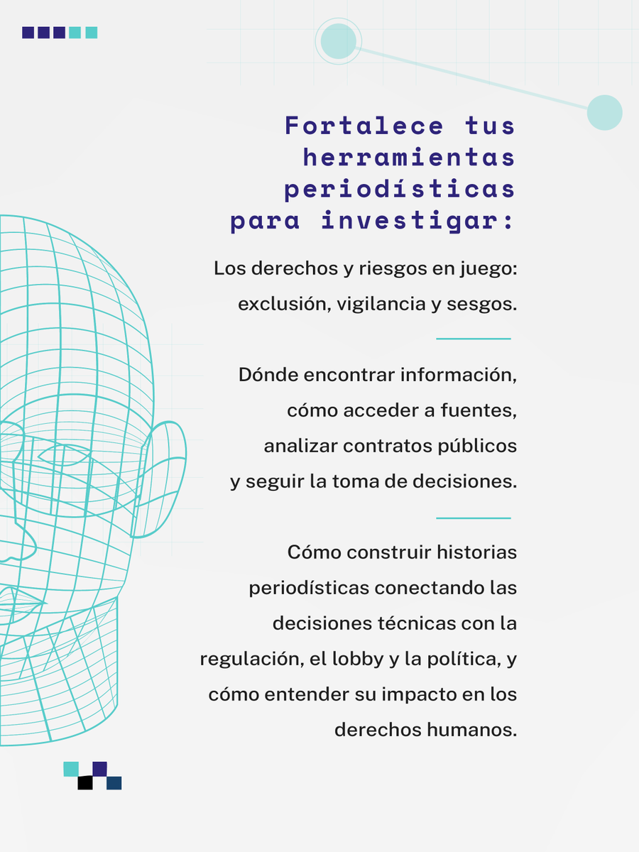 derechosdigital's tweet photo. 📣 ¡Últimos días para postularte al Taller Virtual “Periodismo y tecnología: ¿Cómo investigar la infraestructura pública digital del Estado?”!

🗓️ Postula hasta el 29 de mayo

📩 Toda la información: https://t.co/DW7u7aR4Gt https://t.co/XZdggpwrQZ