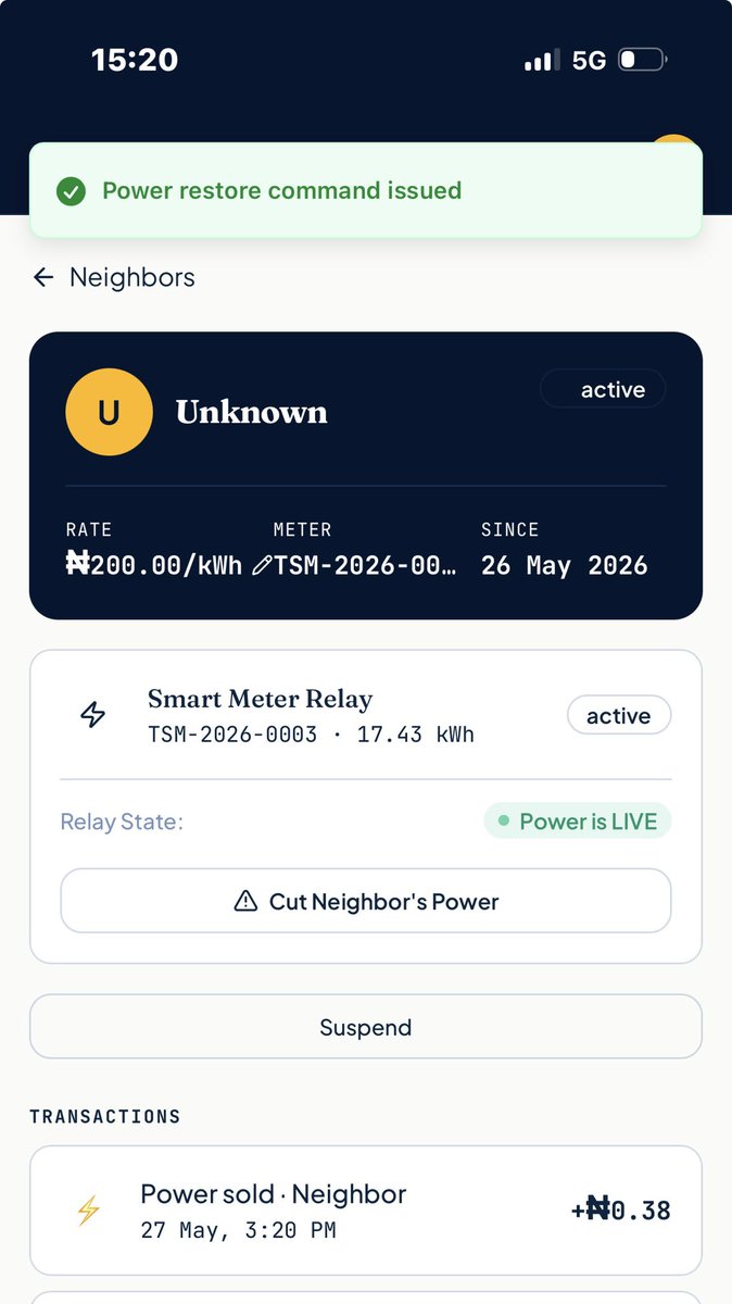 ciphertoone's tweet photo. UK hitting 13.8 GW solar and 55 gCO₂/kWh like they’ve solved energy 😂

Meanwhile in Lagos, Computer Village traders, market stalls, and entire residential streets with no reliable power are still burning through generators every day,  massive fuel costs and unnecessary pollution.

@TSPOWERGRID 

Rooftop owners can rent out their space to investors who install solar panels and earn steady monthly income with zero hassle. 

Traders and residents get seamless monitoring and automated billing through the app, no more policing neighbors or chasing late payments. 

Surplus power flows directly to nearby users who need it.
It’s real energy abundance: competing head-on with generator users by cutting fuel bills and pollution at the same time.

All these is made possible by @TSPOWERGRID . We’re building the decentralized, profitable future that actually works for us.

Who’s ready to invest or join the waitlist?