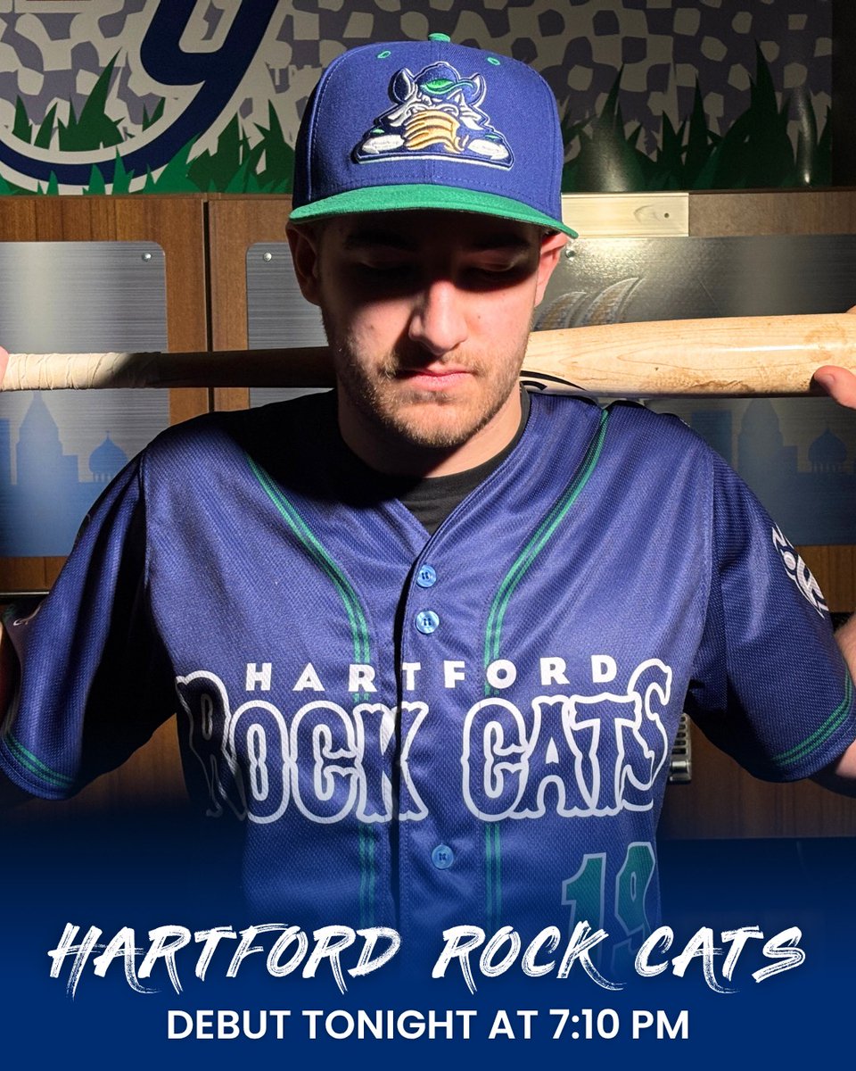 GoYardGoats's tweet photo. ROCK CATS BASEBALL ROCKS, THESE CATS ROCK! The "what if" identity 10 years in the making. Tonight we play as the Hartford Rock Cats. Special uniforms, special food & drink, and 7 special former Rock Cats players throwing out first pitches. You DON'T want to miss it. Presented by LongView RV Superstore.

🎟 5/27: https://t.co/gTkomEqxZH
