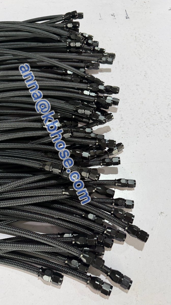 AnnaGao17's tweet photo. AN PTFE hose assembly. Factory direct sales.
We support custom branding, logo engraving, and packaging for hoses & fittings.
Wholesale business only, no retail sales. Welcome to send inquiries. #enginebay
#boosted
#enginerebuild
#fuelsystem
#turbocharged https://t.co/2qIPr0yHEg