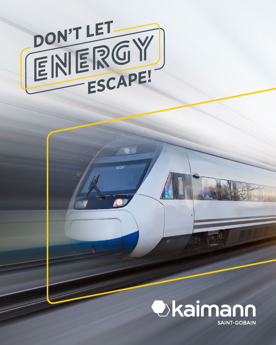 saintgobain's tweet photo. [#TuesdayTips]
🚆 In the rail industry, high-performance insulation is about more than just comfort.
🌡️Kaimann solutions from #SaintGobainTechnicalInsulation help better control temperature, acoustics, and safety on board, resulting in more efficient and comfortable trains. https://t.co/O1bXY5MEoD
