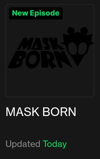 TiredRandomWolf's tweet photo. @DIEGUTAN May I note that this is how the maskborn logo looks on WebToons :P https://t.co/xvXdUaZ0VR