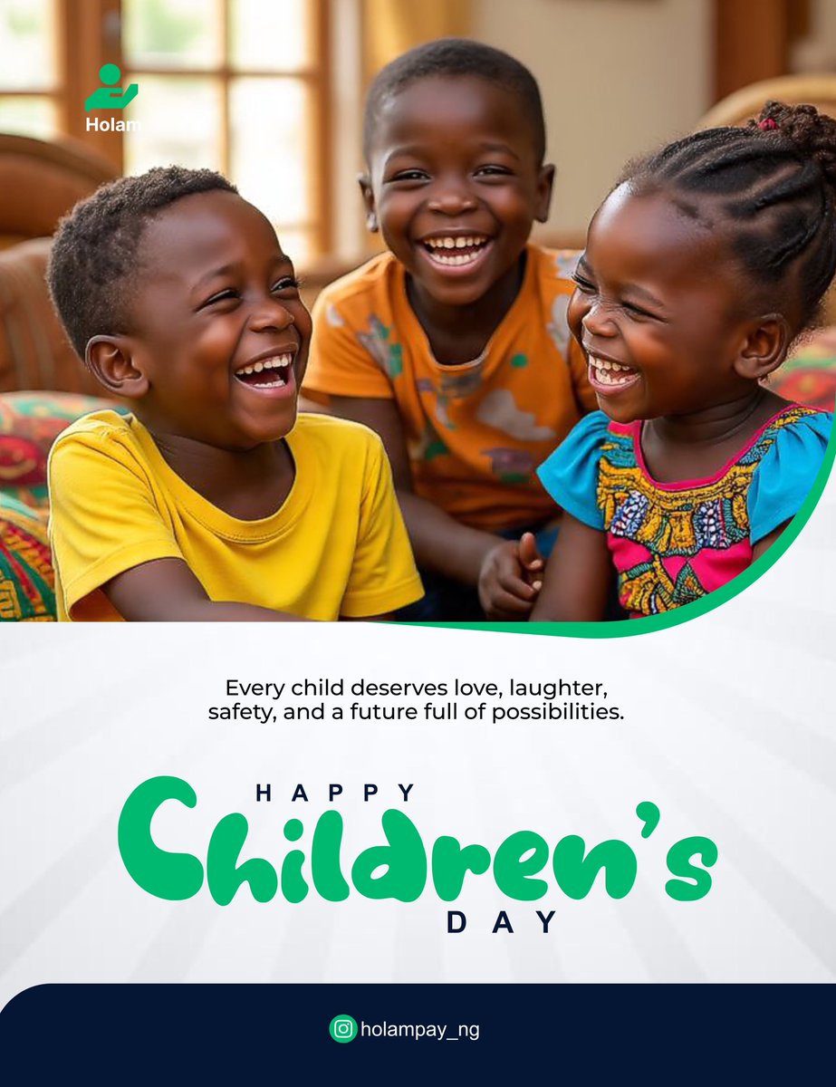 Holampay's tweet photo. Today, we celebrate the joy, dreams, and innocence that children bring into our lives.

And while we celebrate, we also stand with the families of the children kidnapped in Oyo State, hoping for their safe return home. https://t.co/vK2z4Scumz