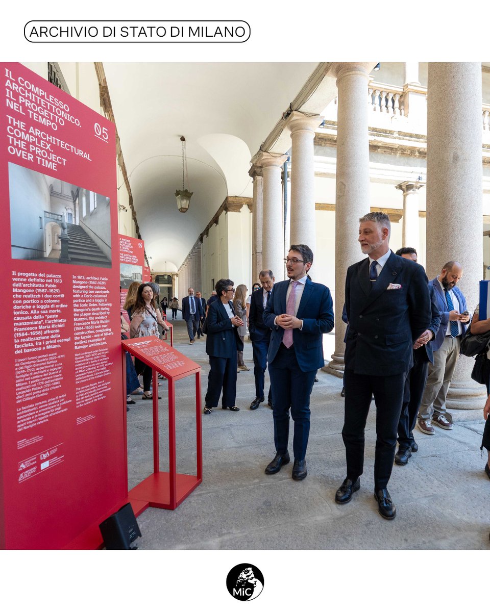 MiC_Italia's tweet photo. Inaugurati ieri gli spazi riqualificati della sede dell'Archivio di Stato di Milano, alla presenza del Ministro @AlessGiuli, Antonio Tarasco, Direttore Archivi MiC, Alessandra dal Verme, Direttore @agenziademanio, del Direttore Stefano Leardi e @BeppeSala.
https://t.co/zVC5TwV8MR https://t.co/HJnyqV4HFF