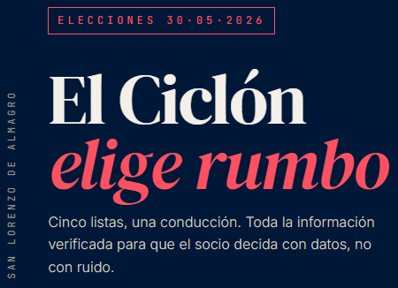 gebermudez's tweet photo. Hice una guía independiente para las elecciones de San Lorenzo del 30/05.

✅ Las 5 listas y sus candidatos
✅ Propuestas por eje con fuente citada
✅ Comparativa lado a lado
✅ Qué llevar, dónde votar, horarios
🔗 https://t.co/gmcDj1Fhjc

#CASLA #SanLorenzo #EleccionesSanLorenzo https://t.co/GG1are11QP