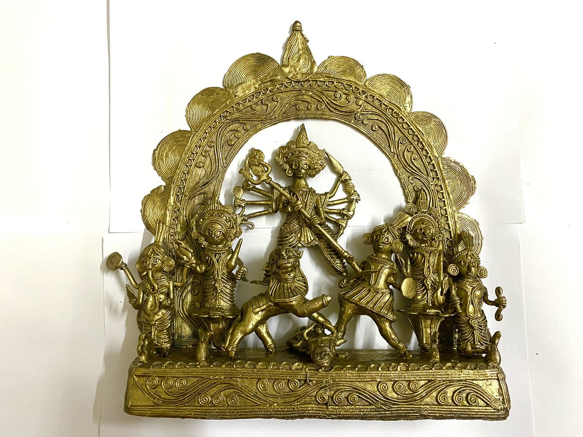 priyascuration's tweet photo. #dokra #bengaldokra #tribalartofindia #pricura #Maadurga https://t.co/iT1GUiXTM4