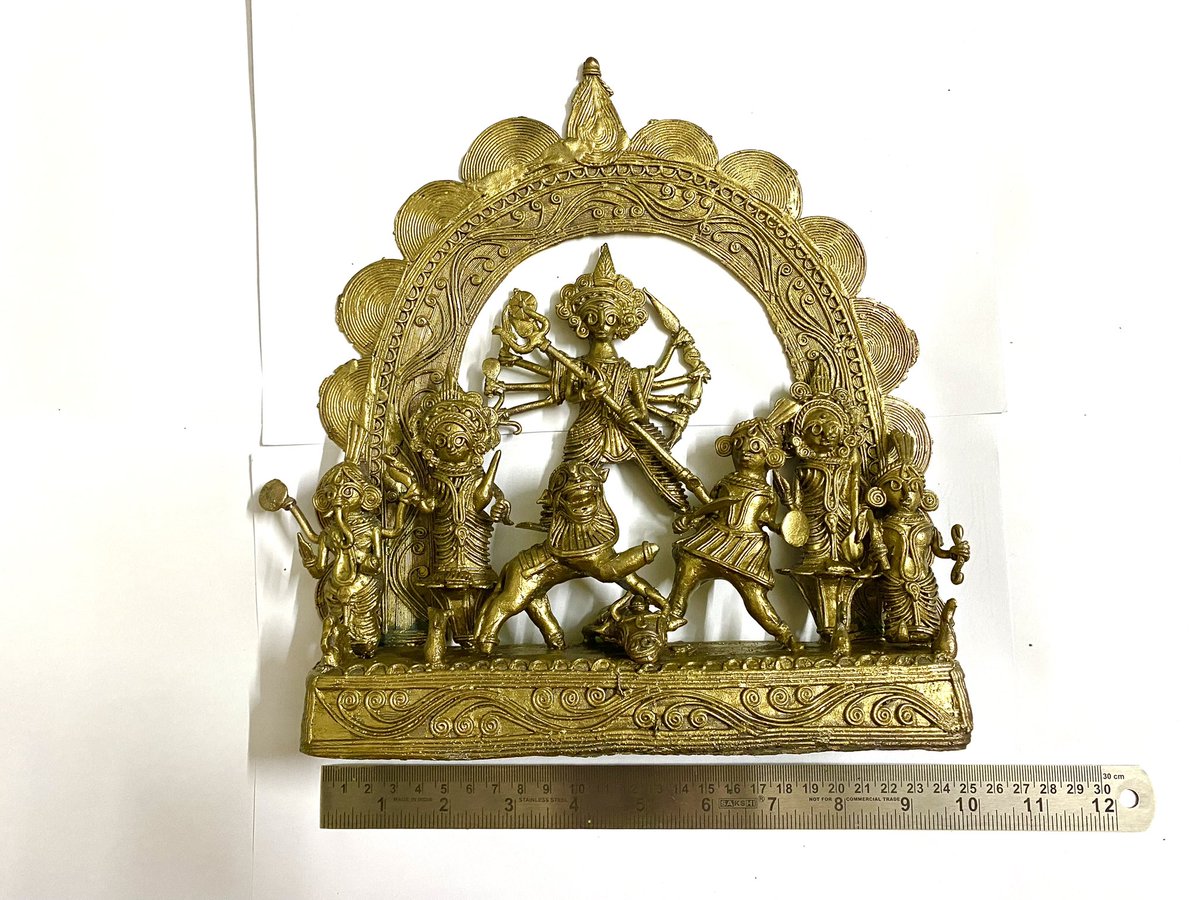 priyascuration's tweet photo. #dokra #bengaldokra #tribalartofindia #pricura #Maadurga https://t.co/iT1GUiXTM4