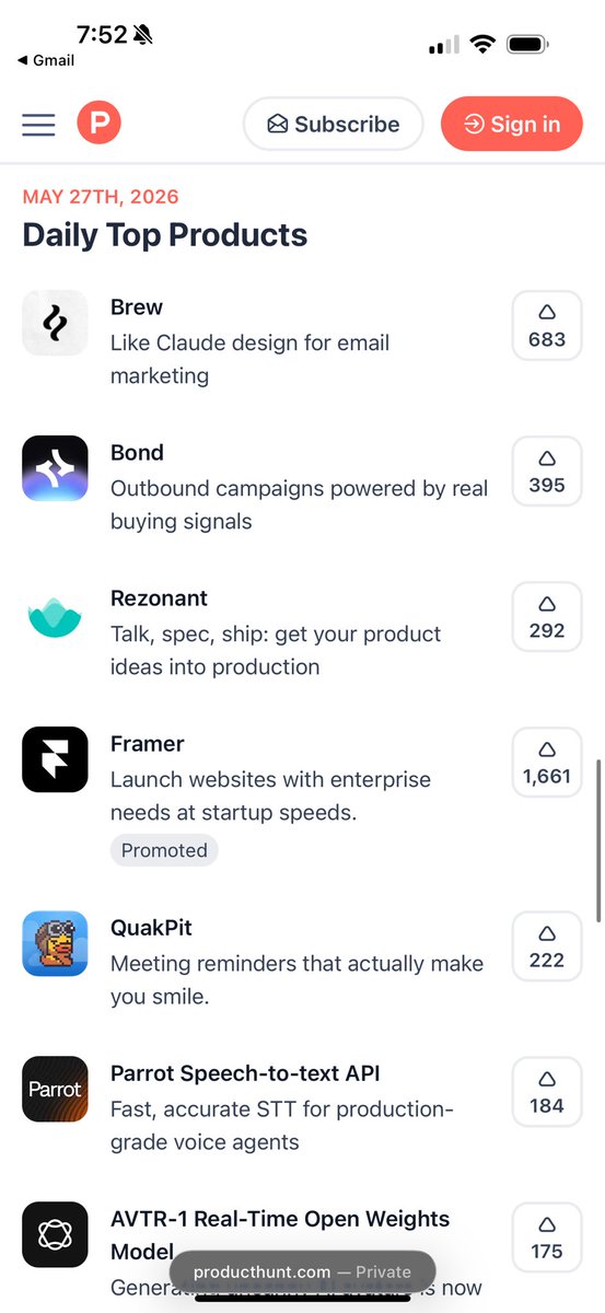 sid_sst's tweet photo. Thanks @ProductHunt for featuring Parrot from our labs team @ringg_ai in the daily newsletter! https://t.co/0IYSY1s3kR
