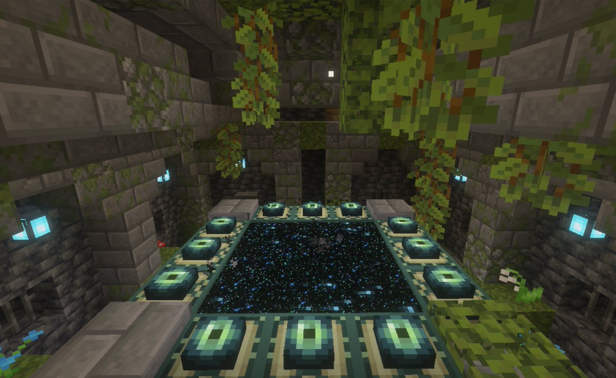 Anje_minecraft's tweet photo. ずっとしたかったエンドポータル装飾!
 #Minecraft建築コミュ
 #Minecraft
 #Minecraftbuilds https://t.co/Wi8aLNb1zQ