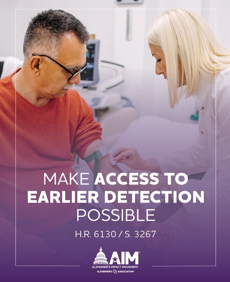 ALZMissouri's tweet photo. More than 9 in 10 Americans say they would want a simple test for Alzheimer’s. The bipartisan #ASAPAct is crucial to ensure access. Tell your representatives to support this important bill today: https://t.co/QvihHUqqiI. https://t.co/Iys9GHKIlg