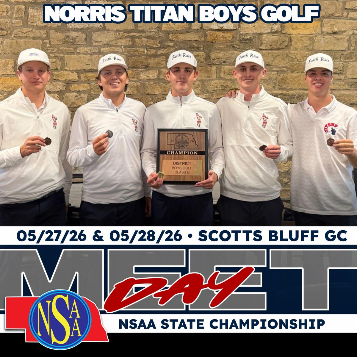 nsdgolf's tweet photo. Day 1 of the State Tournament at Scottsbluff C.C. 

10:10 - Ian McDaniel
10:20 - Turner Hoffman
10:30 - Cooper Rice
10:40 - Cale Baker
10:50 - Landon Moore

Live Scoring Link: https://t.co/jWyKL5IkWx

#UvU https://t.co/k61yNJl7nC
