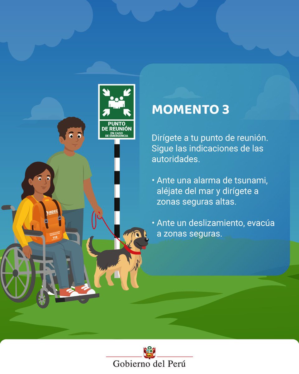 ignperu's tweet photo. ☝🏼  Existen tres momentos importantes que debes tomar en cuenta en el I #SimulacroNacional2026 ante sismos y peligros asociados. 
😉 Elige prepararte.

📆 Viernes 29 de mayo 
🕒 10:00 a. m. https://t.co/HnbmtLAXiT