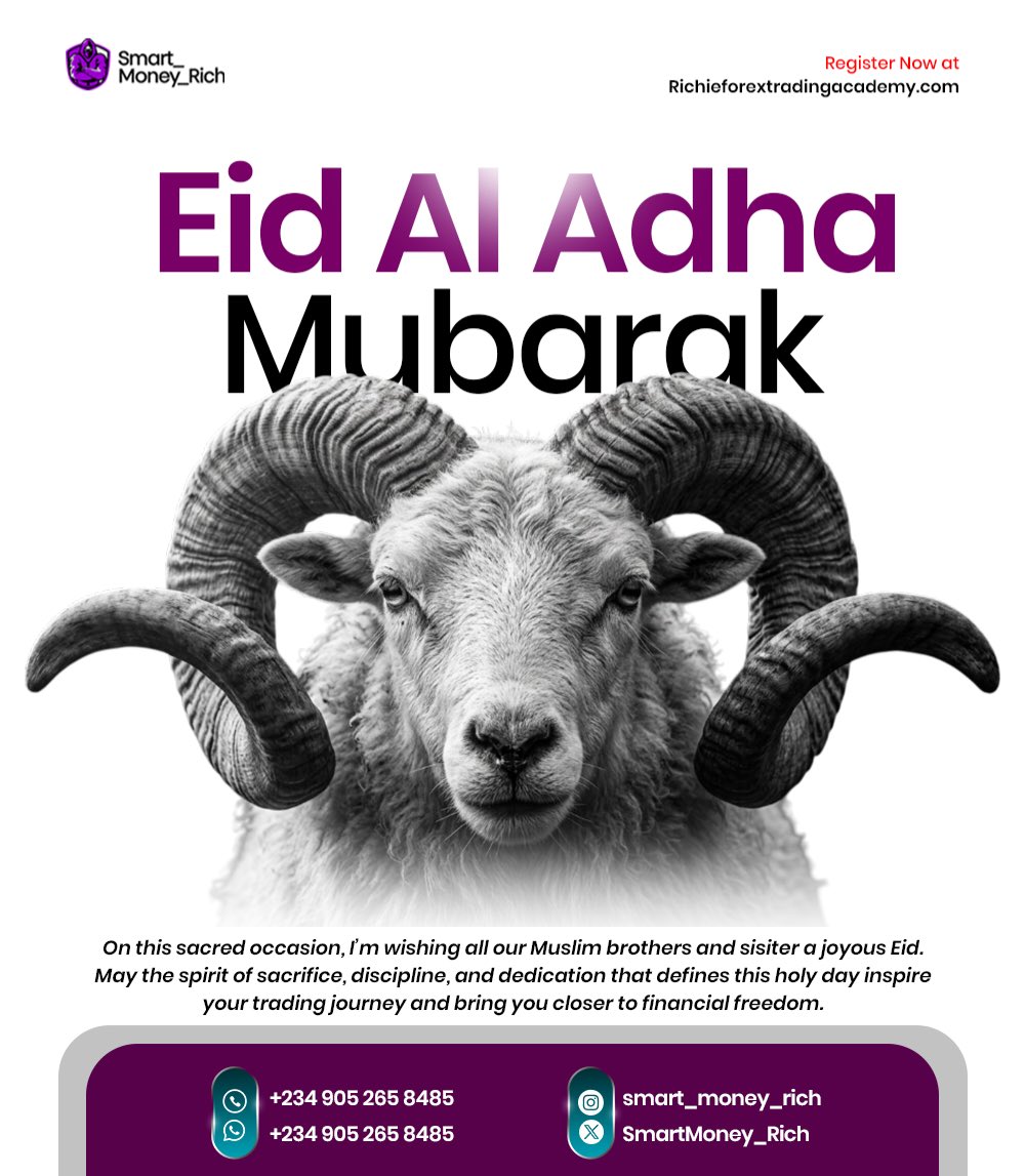 SmartMoney_Rich's tweet photo. Happy Eid Al Adha Mubarak to all Muslims https://t.co/JM3u03wJv7