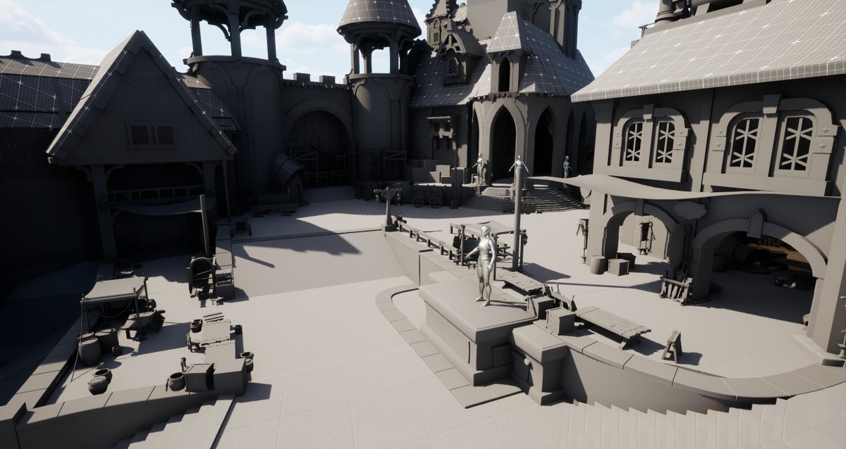 OG_ISY's tweet photo. Hello Artists!
Today I want to share the latest updates on the Demon’s Bell project!
I’ve been working on tileable sculpted materials, taking the next step by baking them in Marmoset.
I’m also continuing to work on the prop set dressing.
Mentored by: @JaviSkau 

#3dart #wayfinder https://t.co/25dG40Ocao