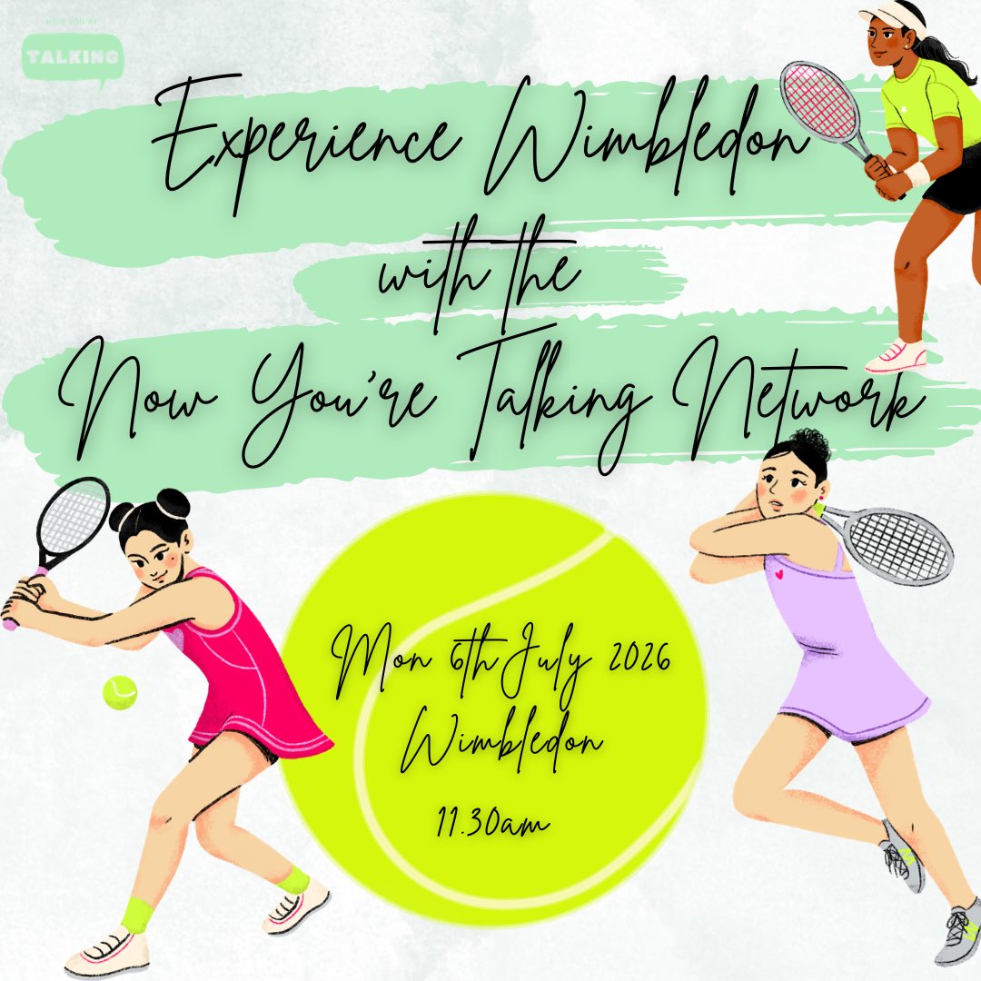 NYTNetwork's tweet photo. Experience Wimbledon 2026 with the Now You're Talking Network 🎉

Tickets and more info 🎟️⬇️

https://t.co/IrTD0AVeTm https://t.co/fu1KmCWJEK