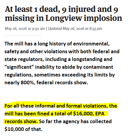 JeremyWard33's tweet photo. Every single week under capitalism:  Giant corporation injures masses with next to zero consequences https://t.co/FCvkNjzL5W