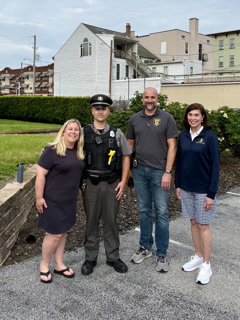 SenatorKristin's tweet photo. Great evening replacing illegible license plates with @RepKateKlunk in Hanover! 

Many thanks to the Hanover Borough Police Department for their assistance! https://t.co/YM4HokZy7q