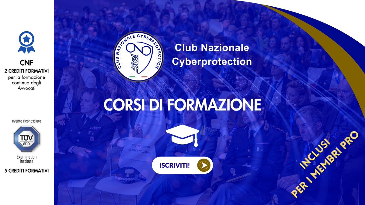 GDPRDay's tweet photo. 📣 Il #CNF ha concesso l'accreditamento dei corsi di formazione del #CNC
Un riconoscimento che rafforza un percorso già certificato TÜV e ne conferma il valore per Avvocati, #DPO e professionisti della #DataProtection.
🎓 2 crediti CNF
🎓 5 crediti TÜV
https://t.co/ztl7eTn1Kq https://t.co/Der61vCm3Y