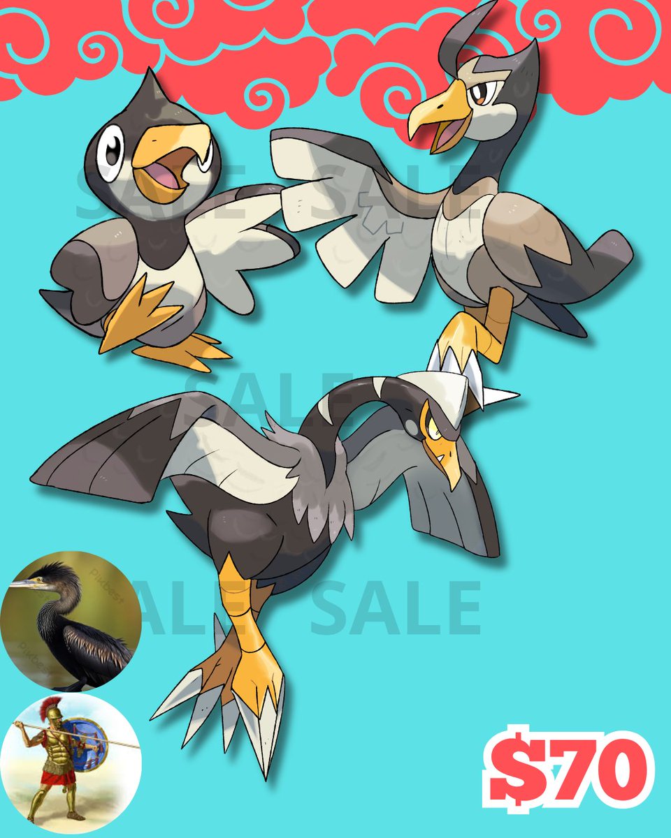 mathneves012's tweet photo. Fakemon Sale!!!!

They are available if you are interested, comment or call me! Buying more than one line gets you a discount! Payments via PayPal

#pokémon #pokemonfanart #pokemonart #fakemon #pokemonspoilers #pokemonleaks #fakemonforsale #wolf #sugimoristyle https://t.co/kjqqsiLMnr