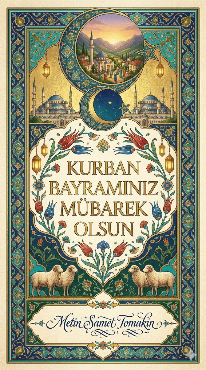 Mstomakin's tweet photo. Mübarek #Kurban Bayramı’nın; aziz milletimize, Türk-İslam âlemine ve tüm insanlığa sağlık, huzur, bereket ve kardeşlik getirmesini temenni ediyorum.

Paylaşmanın, dayanışmanın ve birlikteliğin nişanesi olan bu mübarek günlerin; birlik ve beraberliğimizi daha da güçlendirmesini diliyorum.

Hayırlı Bayramlar.