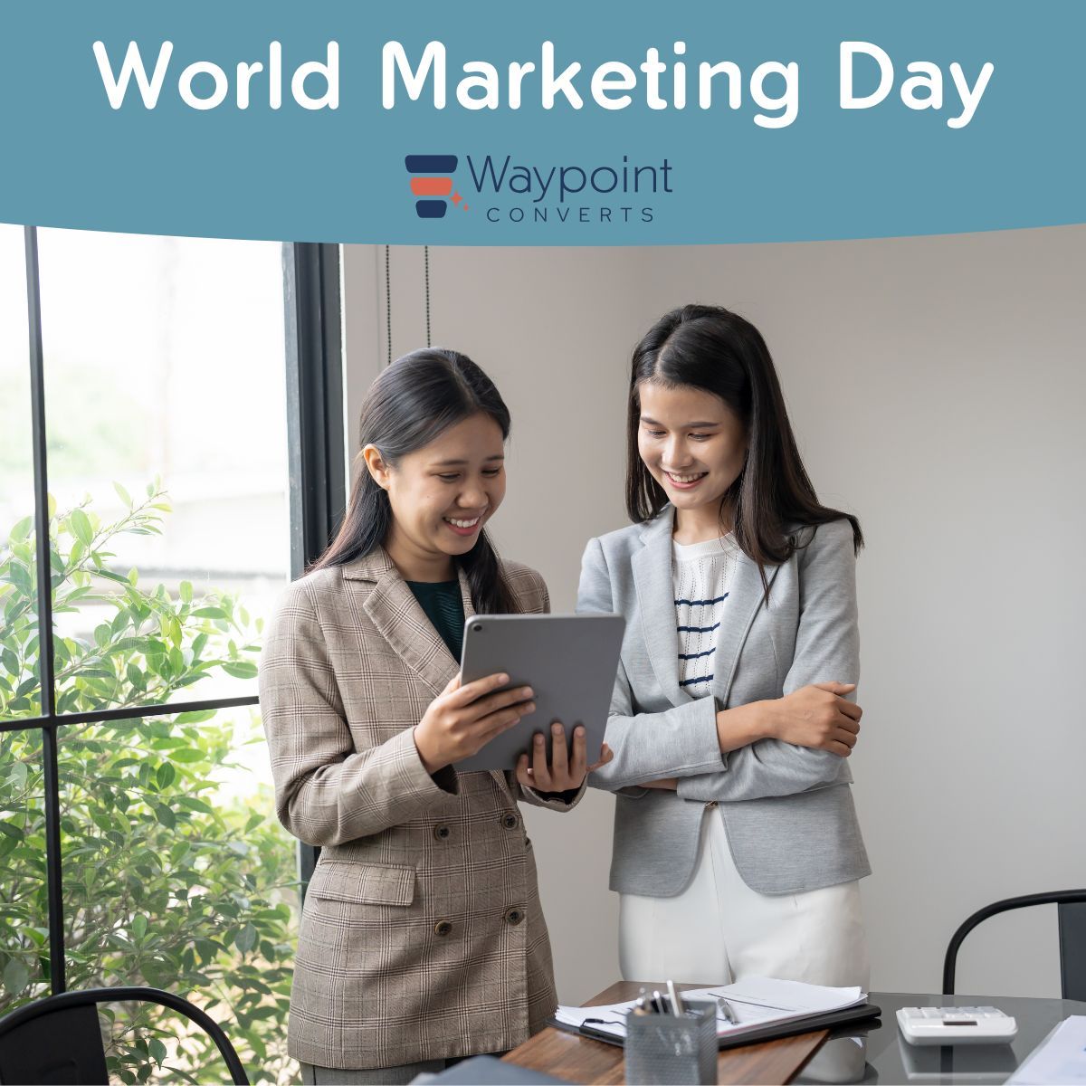Waypointconvert's tweet photo. In senior living, families research care for a loved one at 11pm, rarely filling out a form. The best marketing keeps working after the click. Happy #WorldMarketingDay. 💙 #SeniorLiving https://t.co/Ctvwm9AHk3 https://t.co/4FRuIxnSHx