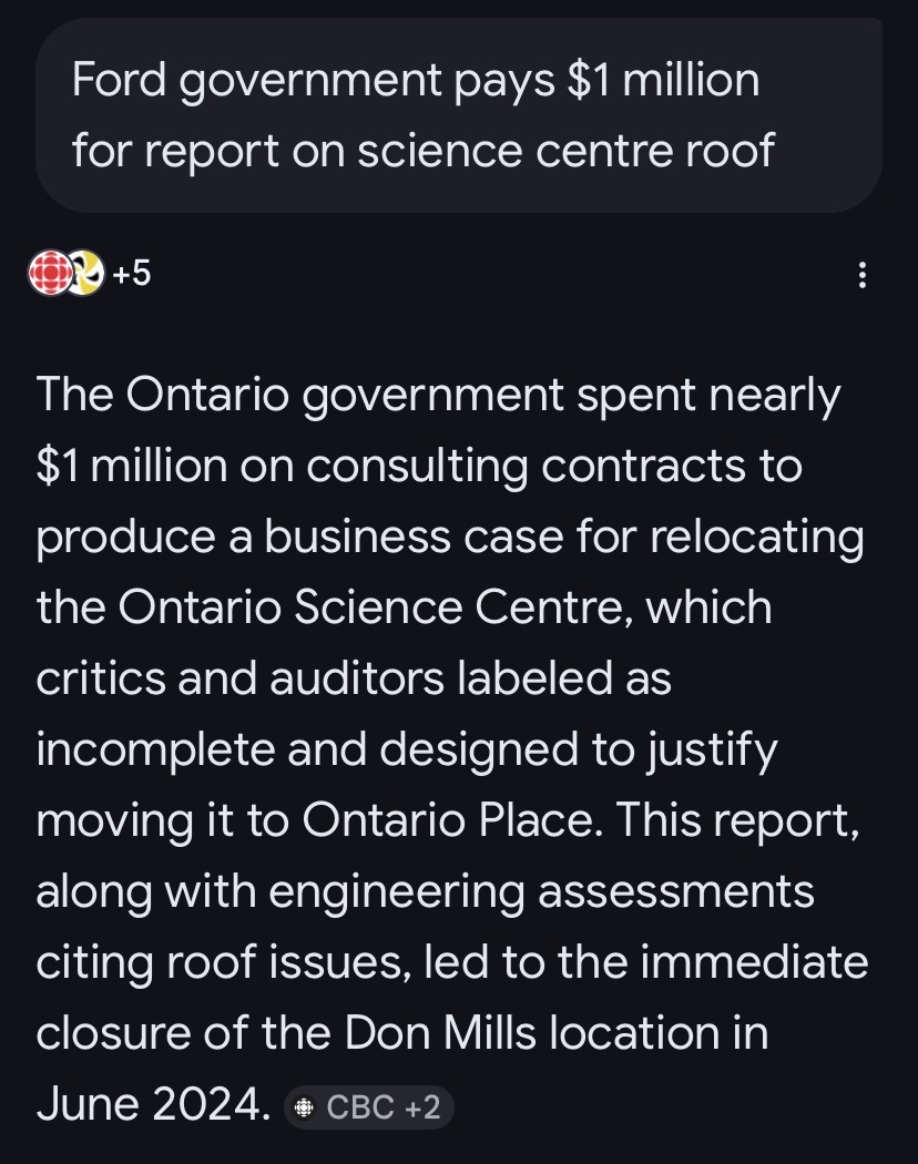 BecauseICare9's tweet photo. @Freire1Pb Let's have a class action suit against the LIAR Consultants that were paid over 1M$ to produce the fallacy that the #ScienceCentre was going to collapse.
#DougFraud https://t.co/A2STIf7LOe