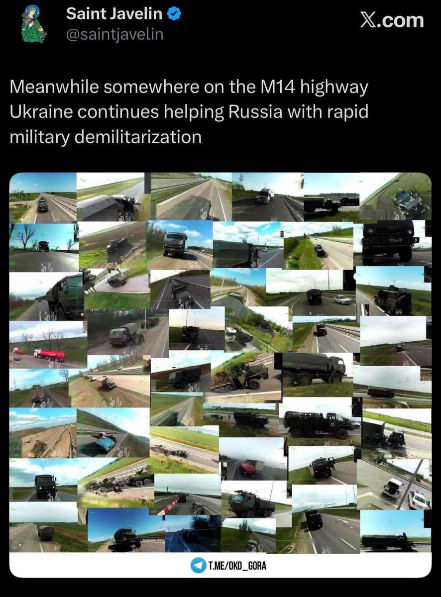 UCCToronto's tweet photo. 🚨 russian logistics in the Kherson and Zaporizhzhia oblasts are getting absolutely smashed — new footage and drone images are emerging every hour before contact with Ukrainian forces. 🇺🇦🔥
#Ukraine #Kherson #Zaporizhzhia #StandWithUkra https://t.co/ORFpGefM1w