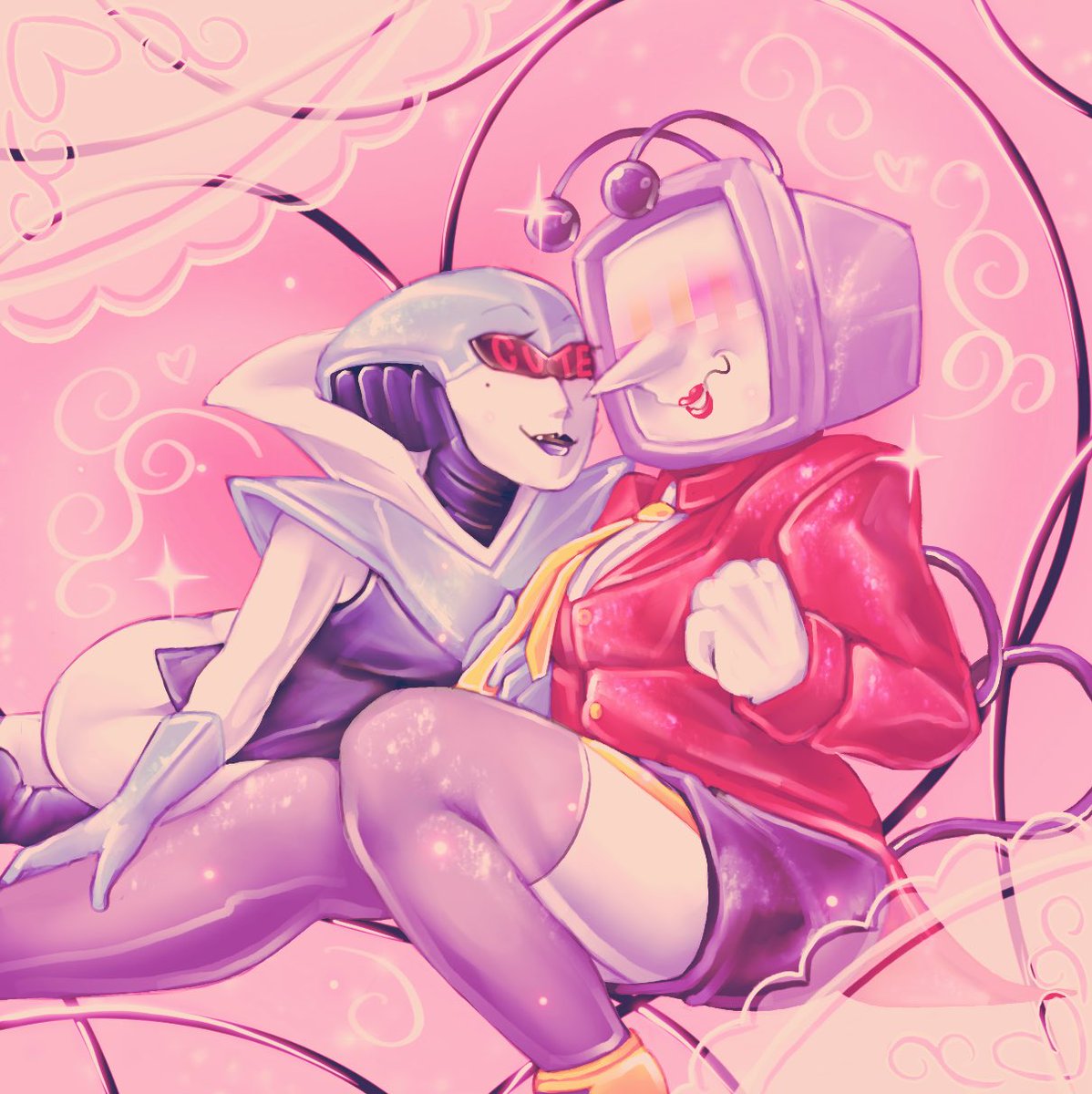 sugarlover1225's tweet photo. Queentenna Yuri ! #deltarune #fanart https://t.co/rnRB8i4ZXF