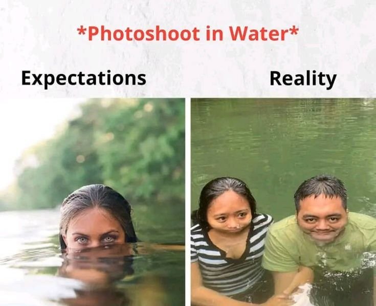 Mukeshrp1008's tweet photo. #ExpectationsVsReality #WaterPhotoshoot #CoupleGoals #Relatable #IndianMemes #Comedy https://t.co/pMiOOwFy8f
