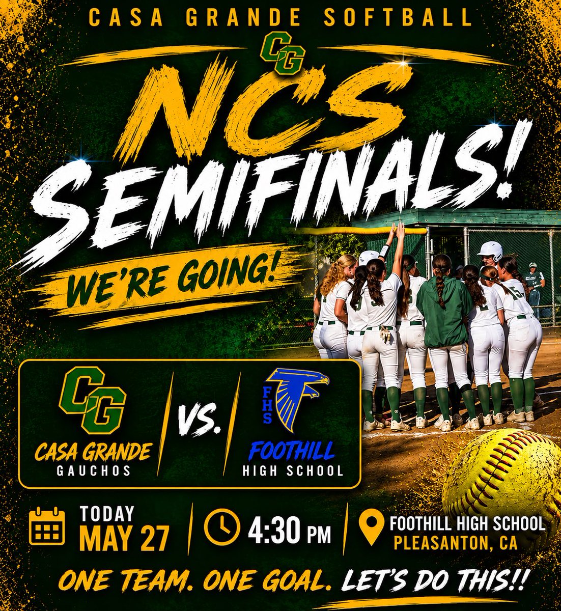 gaucho_softball's tweet photo. It’s GAME DAY! It’s a great day to be Lady Gaucho! Spikes in the dirt @ 4:30 @ Foothill HS. @JustGusPD @kodoherty22 @HaroldAbend @westcoastpreps_ @Amcsw_franklin7 @veronicanm2026 @IslaSutherland7 @lucydaroza2026 @mgallagher2027 @avadaroza2027 @AlliMangels https://t.co/d6lkzS800Z