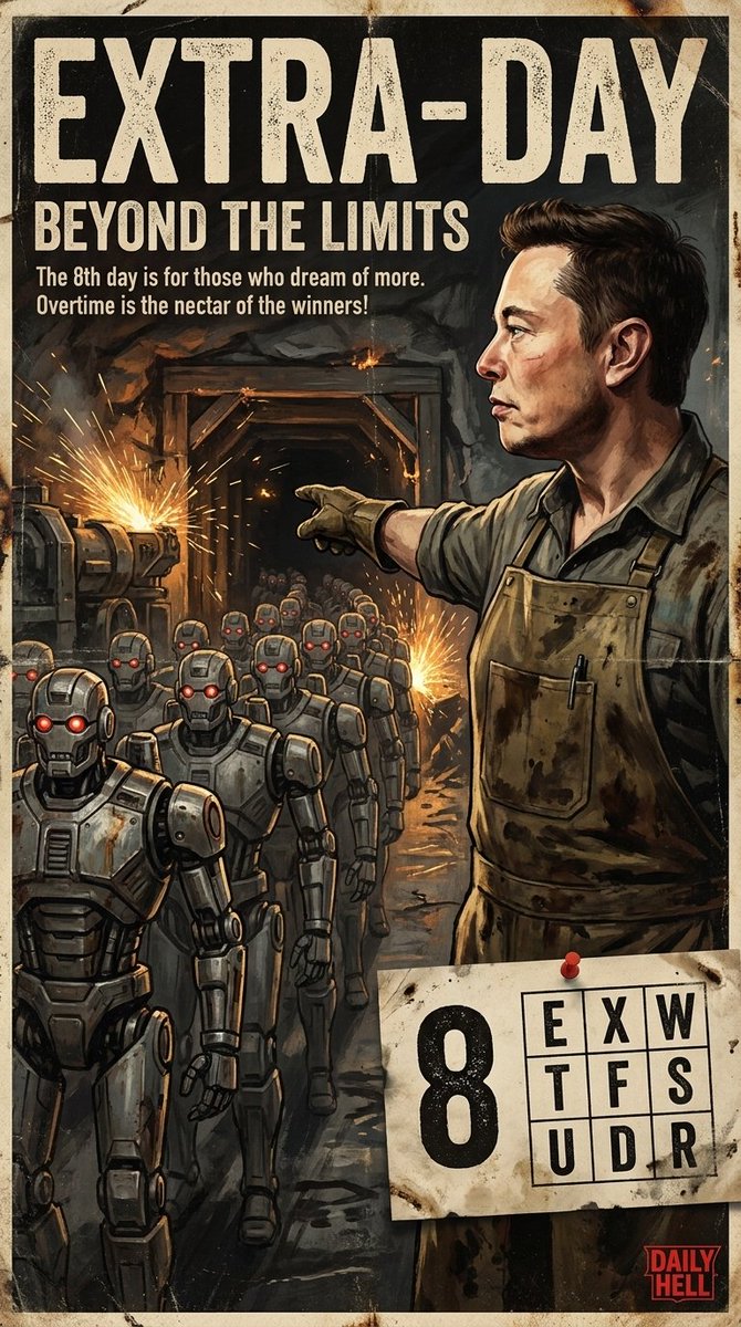 Daily_Hell09's tweet photo. Day 08: EXTRA-DAY. "Beyond the limits." Overtime compression matrix. Extracting the final percentages of focus from the crew. 8/9
#ExtraDay 📷 https://t.co/kY2LUU35xA