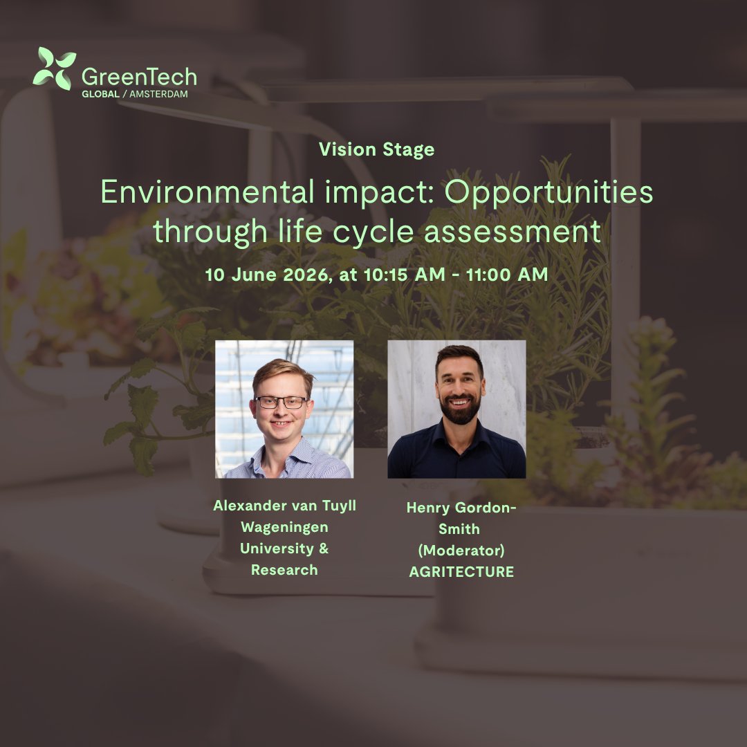 GreenTechRAI's tweet photo. By using resources more efficiently , growers can produce healthy, crops while protecting our planet. From smart technology to sustainable practices, it enables a more resilient and future-proof industry.

Don’t forget to register your visitor ticket: https://t.co/mMICWqLi75
#CEA https://t.co/ldIpz5xvpW