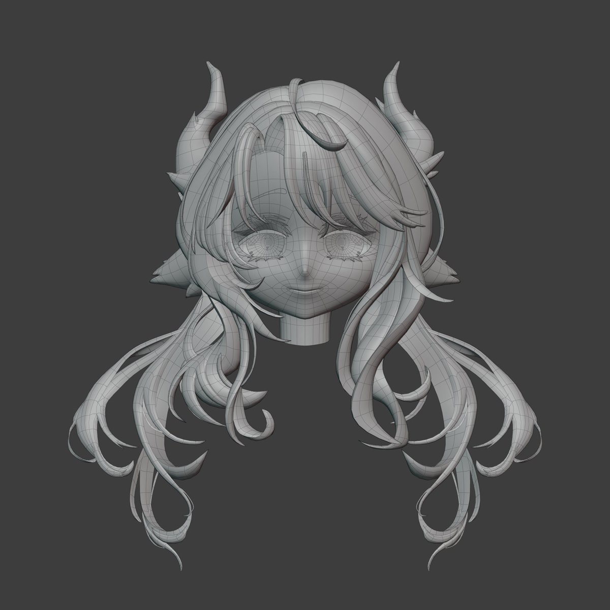 moon_8_shadow's tweet photo. Slowly working on her hair. Kind of forcing myself to piece the strands together instead of just layering them to create the shape.
#b3d #3dmodeling #vtuber #Commission #wip #台V https://t.co/NW3fm0CRrJ