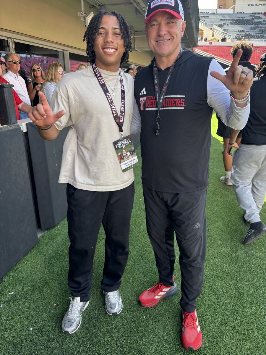 deuce_patterson's tweet photo. Excited to be @TexasTechFB May 31st. I’m ready to put on a show! @JoeyMcGuireTTU @CoachMcBath @ShielWood @BnanceTTU @1CoachTY @TTU_SeanK @b_kimberling2 @coachfreddiej @jkbtjc_53 @JGonzalesJr10 @BenjaminGolan @ttu_recruiting @RedRaiderSports @MikeRoach247 @samspiegs @BrandonHuffman